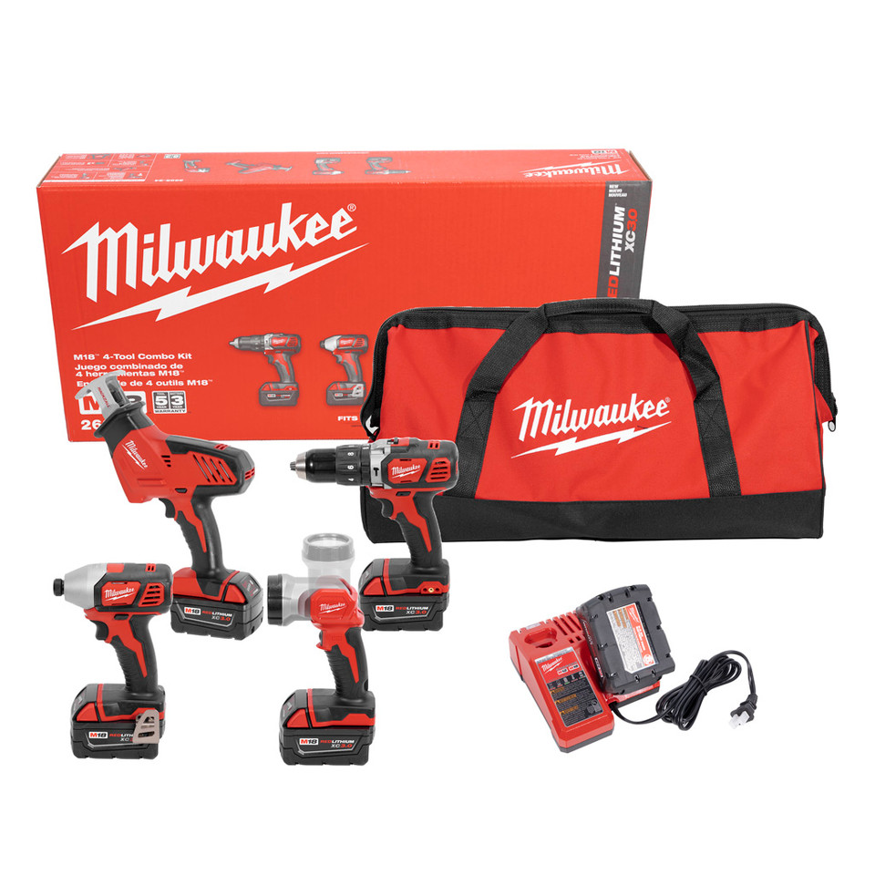 Milwaukee 2695-24 M18 Combo Kit Review – 4 Tools