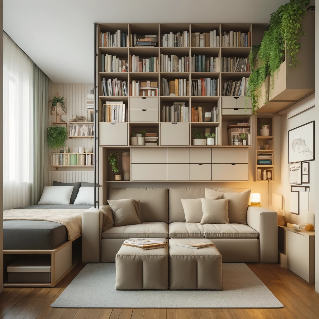 How can I maximize space with smart storage solutions in a small apartment renovation?