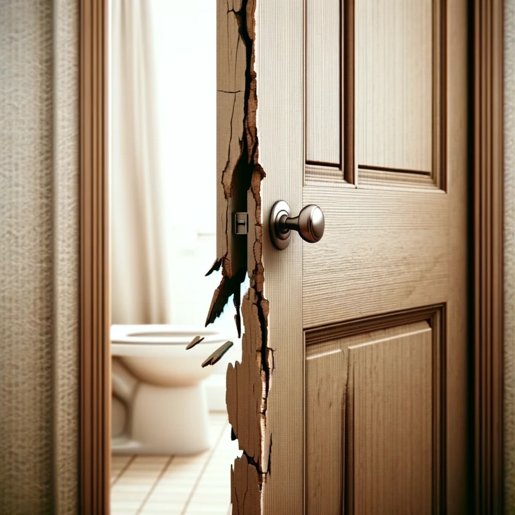 How Do You Repair a Bathroom Door?